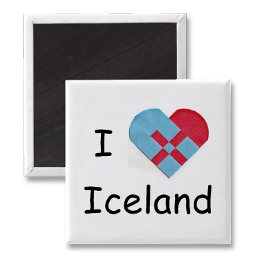 Iceland Heart Magnet